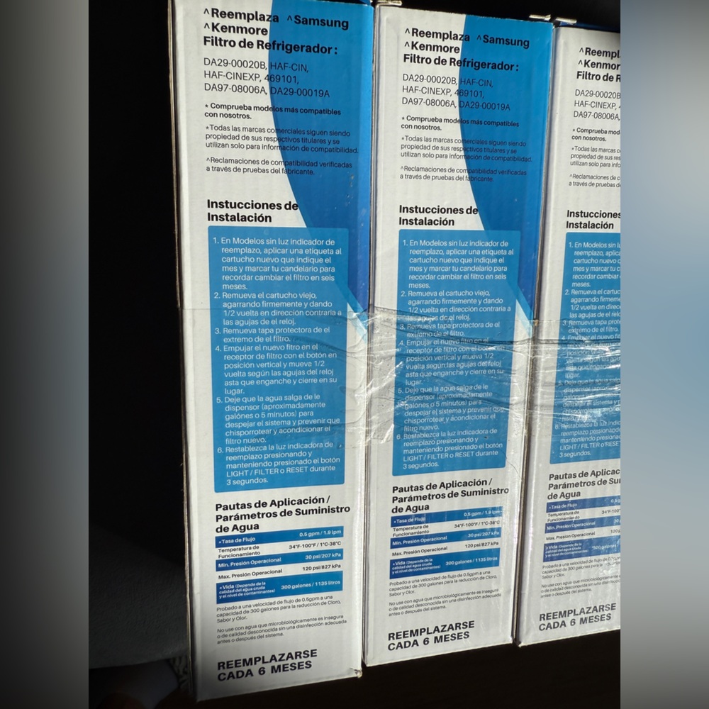 Refrigerator Water Filter Replacement Filters — 4 Pack - Picture 5 of 11